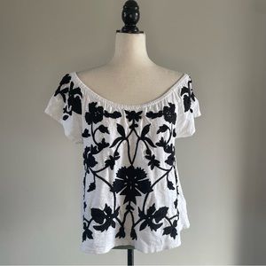 Anthropologie Akemi + Kin Floral Off Shoulder Top